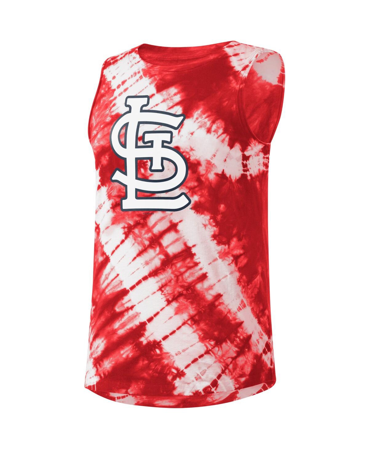 Shop Touché Women's Touch Red St. Louis Cardinals Money Ball Tie-dye Tank Top