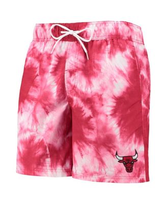 Men's Red Chicago Bulls Splash Volley Swim Shorts