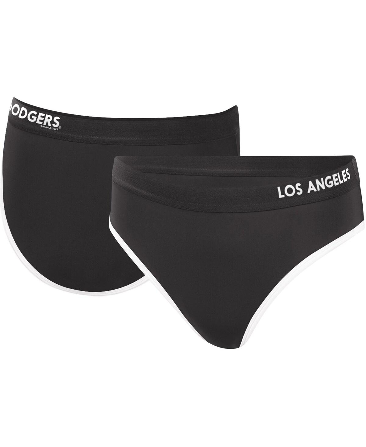 G-iii 4her By Carl Banks Women's  Black Los Angeles Dodgers Southpaw Bikini Bottom In Black
