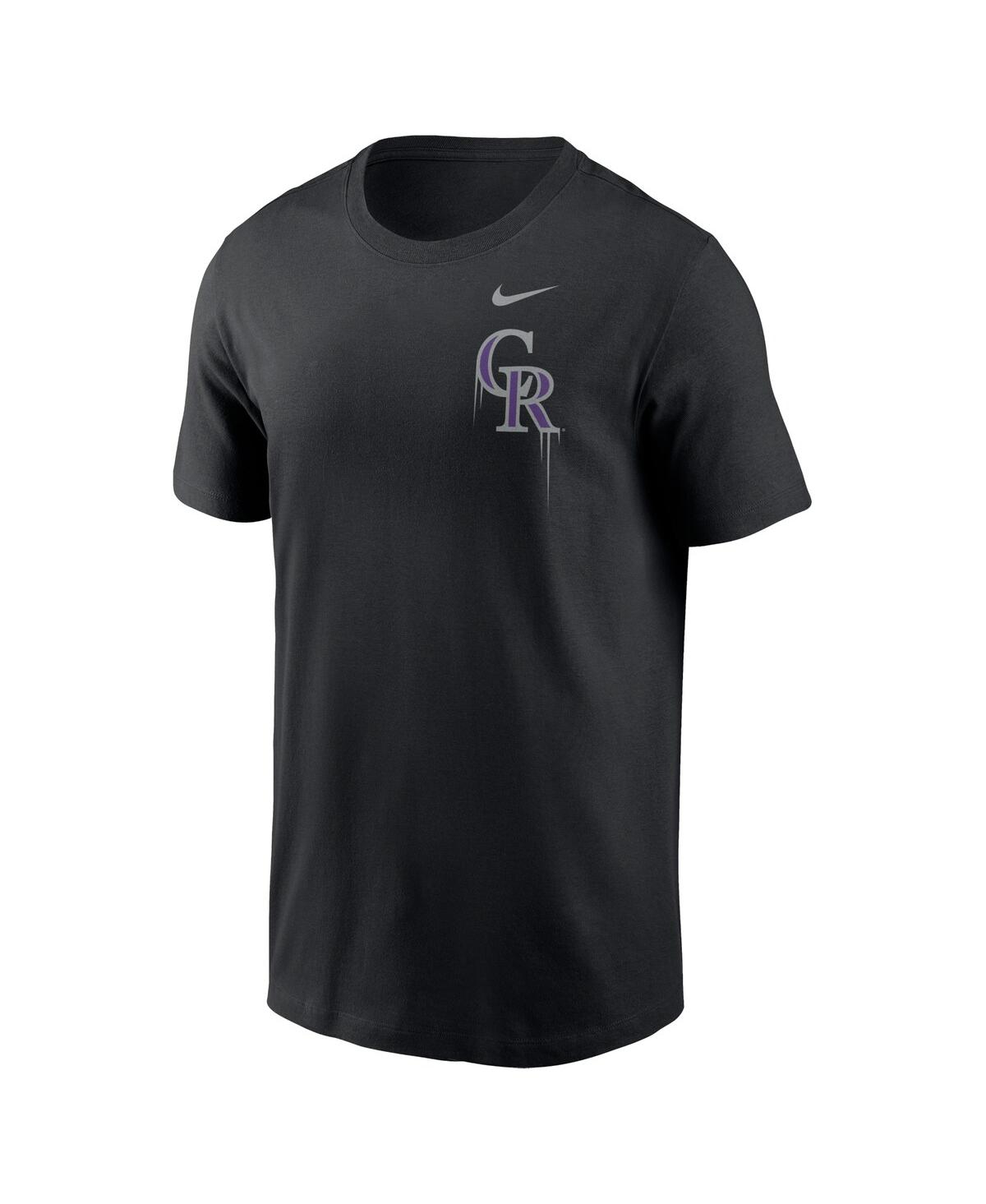 Nike Black Colorado Rockies Mile High Local Team T-shirt In Black