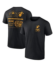 Men's Branded Black Miami Heat Court Street Collective T-shirt