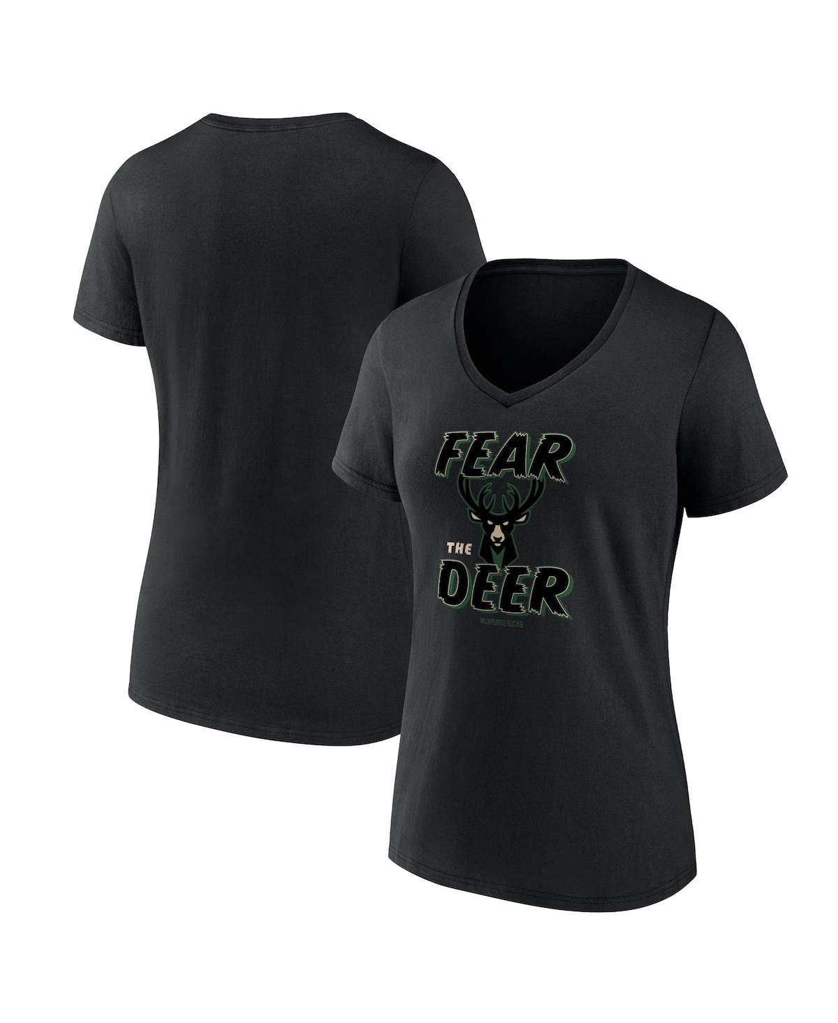 Fanatics Branded Black Milwaukee Bucks Hometown Collection T-shirt In Black
