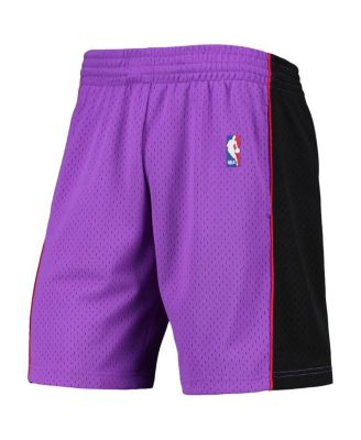 Men's Purple Toronto Raptors Hardwood Classics Primary Logo Swingman Shorts