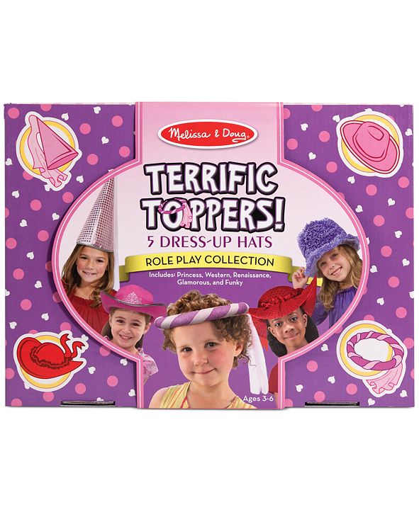 Melissa and Doug Kids' 5Pack Terrific Toppers DressUp Hats & Reviews