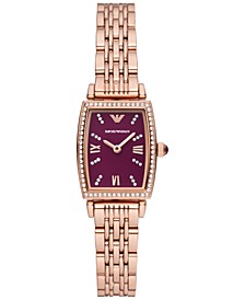 Women's Rose Gold-Tone Stainless Steel Bracelet Watch 26mm