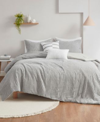 Urban Habitat Hayden Clip Jacquard Plush Comforter Sets Bedding