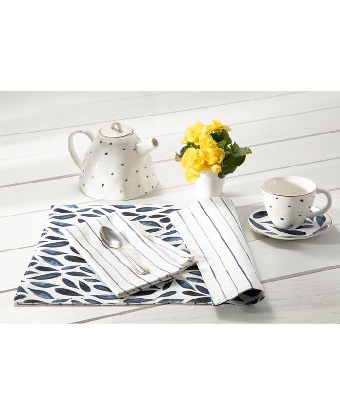 Lenox Bay Leaf Stripe Placemats, Set of 2 Macy's
