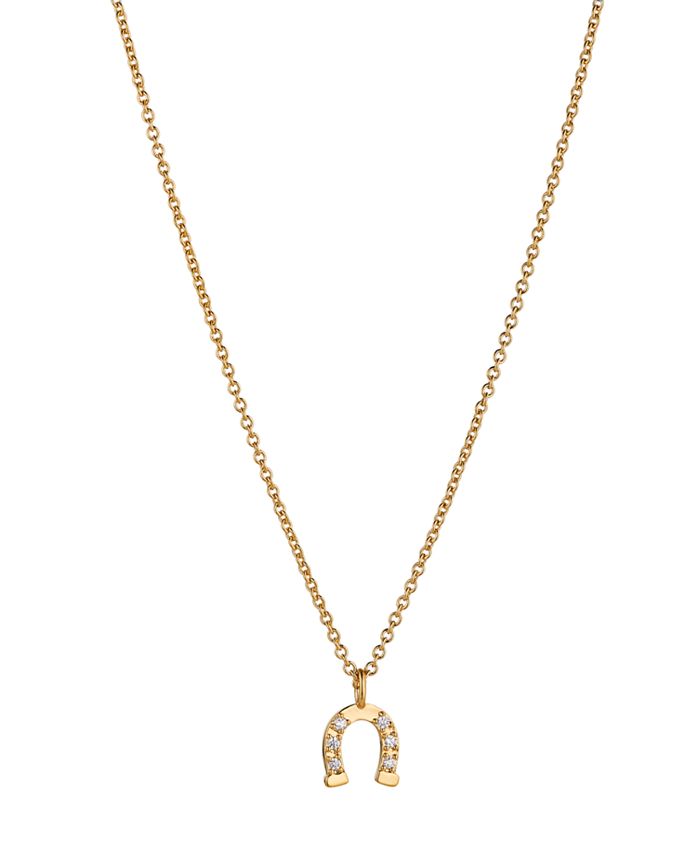 Macy's horseshoe necklace sale
