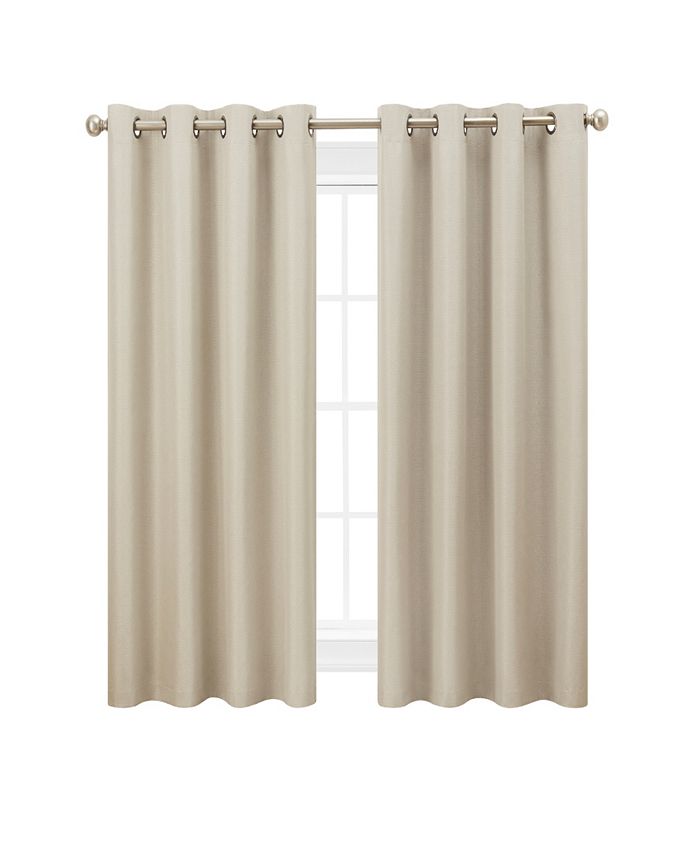Nautica Providence Ultimate Blackout Grommet Window Curtain Panel Set