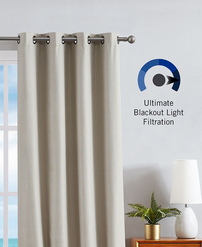 Nautica Providence Ultimate Blackout Grommet Window Curtain Panel Set