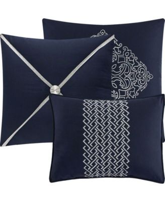 Stratford Park Fannie 7 Piece Comforter Set In Blue