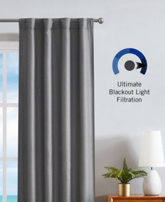 Virginia Ultimate Blackout Back Tab Window Curtain Panel Set, 38" x 84"