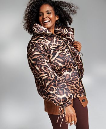 Sam leopard puffer discount