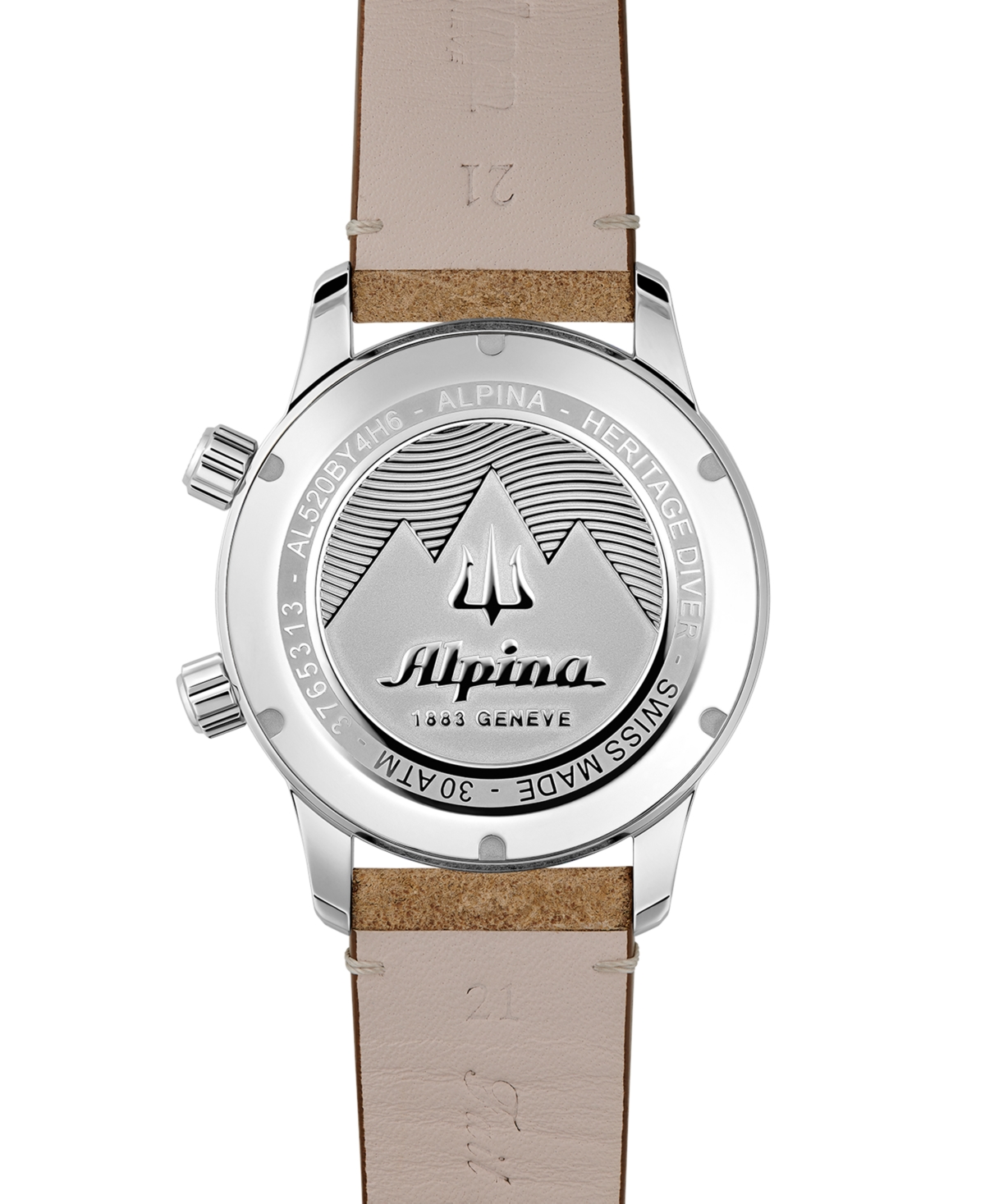 Shop Alpina Men's Swiss Automatic Seastrong Diver Brown Leather Strap Watch 42mm