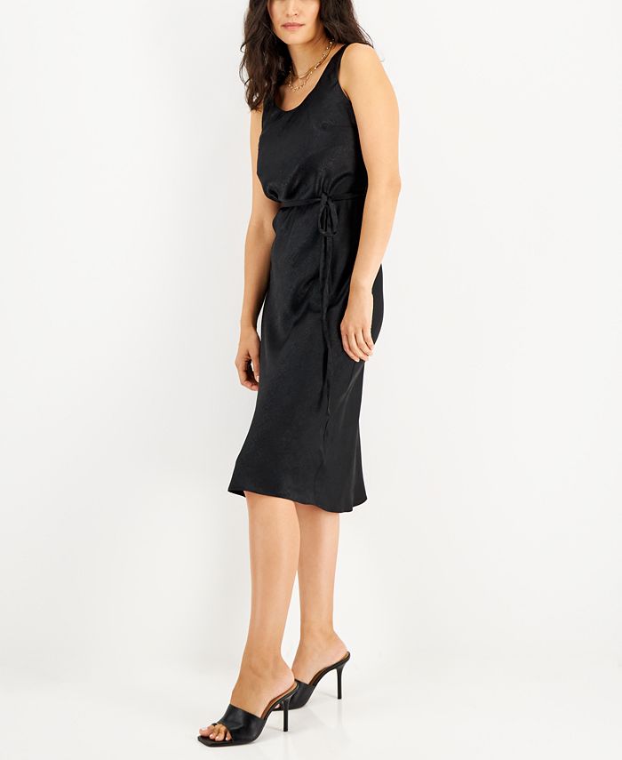 Macy's black shop midi dress