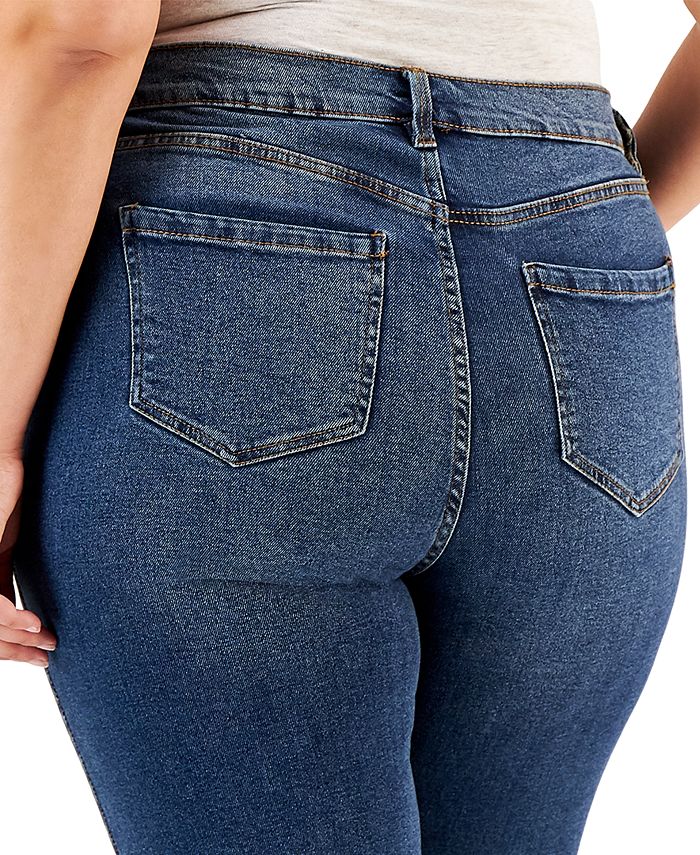 Celebrity Pink Trendy Plus Size Cuffed Girlfriend Jeans - Macy's