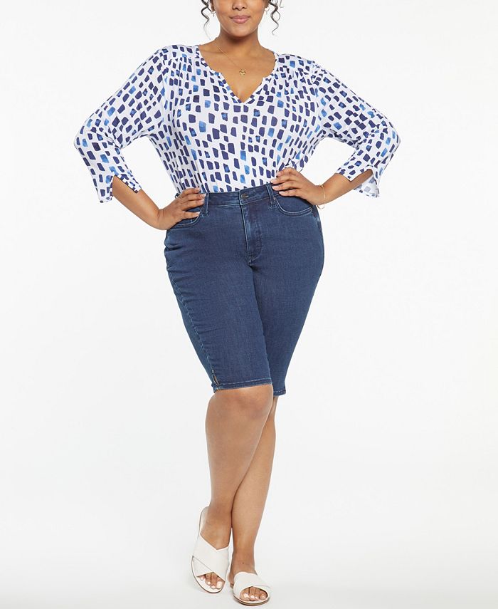 NYDJ Plus Size Bike Short Jeans Macy's