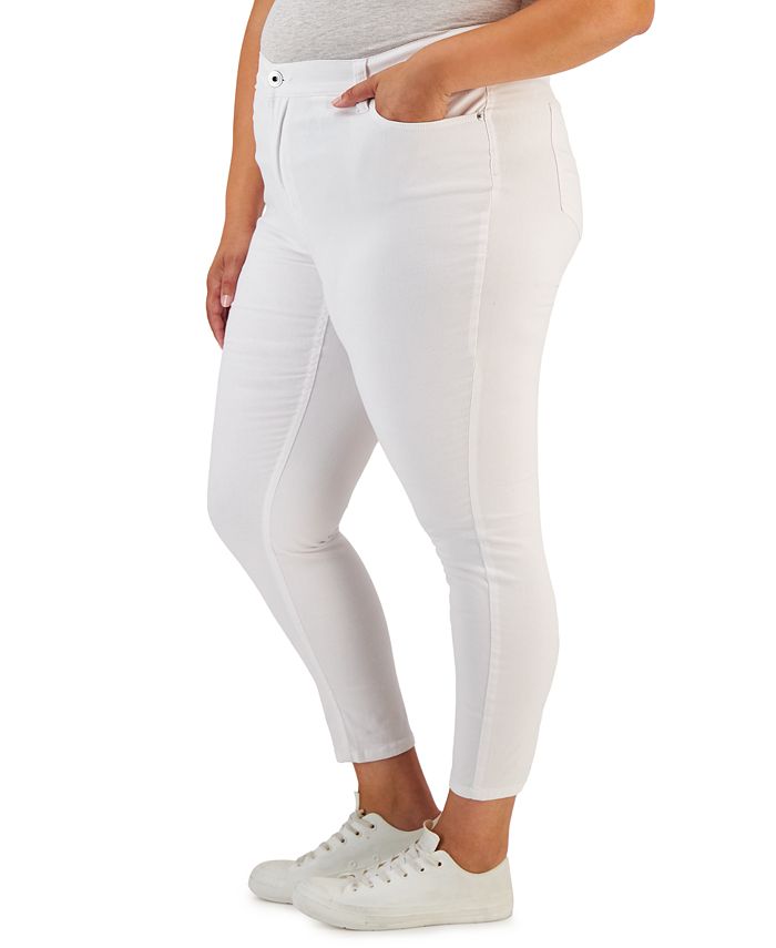 Plus Size Cyndi Cuffed Ankle Skinny Jeans