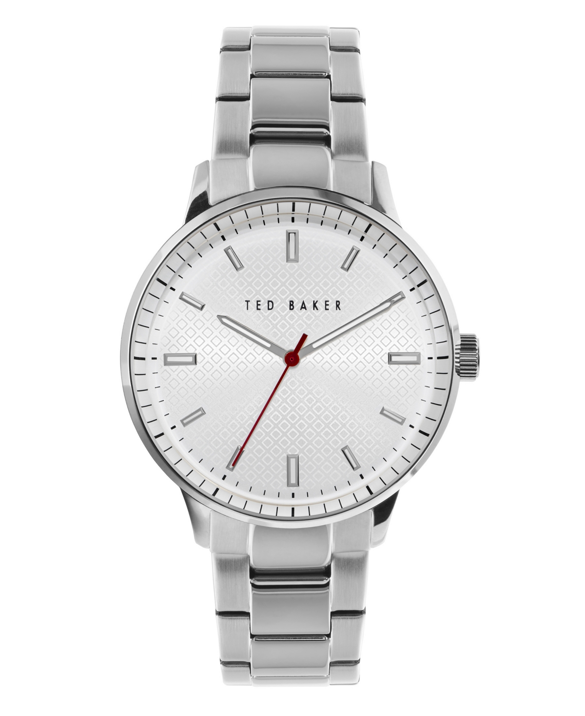 Men's Cosmop Silver-Tone Stainless Steel Bracelet Watch 42mm - Silver-Tone