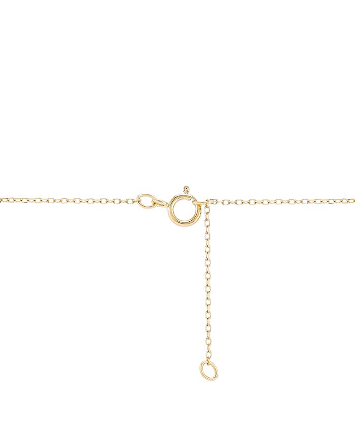 Macy's Diamond Accent Evil Eye 171/4" Pendant Necklace in 14k Gold