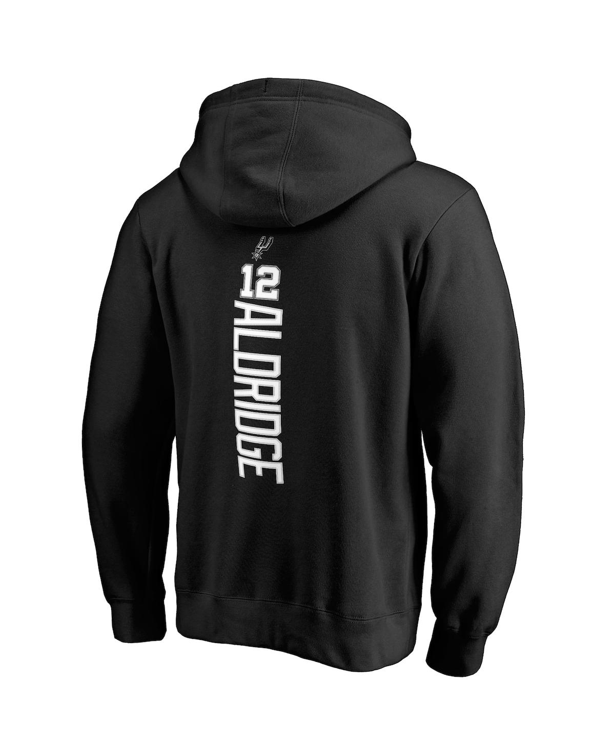 Men's LaMarcus AldridgeSan Antonio Spurs Backer Pullover Hoodie - Black