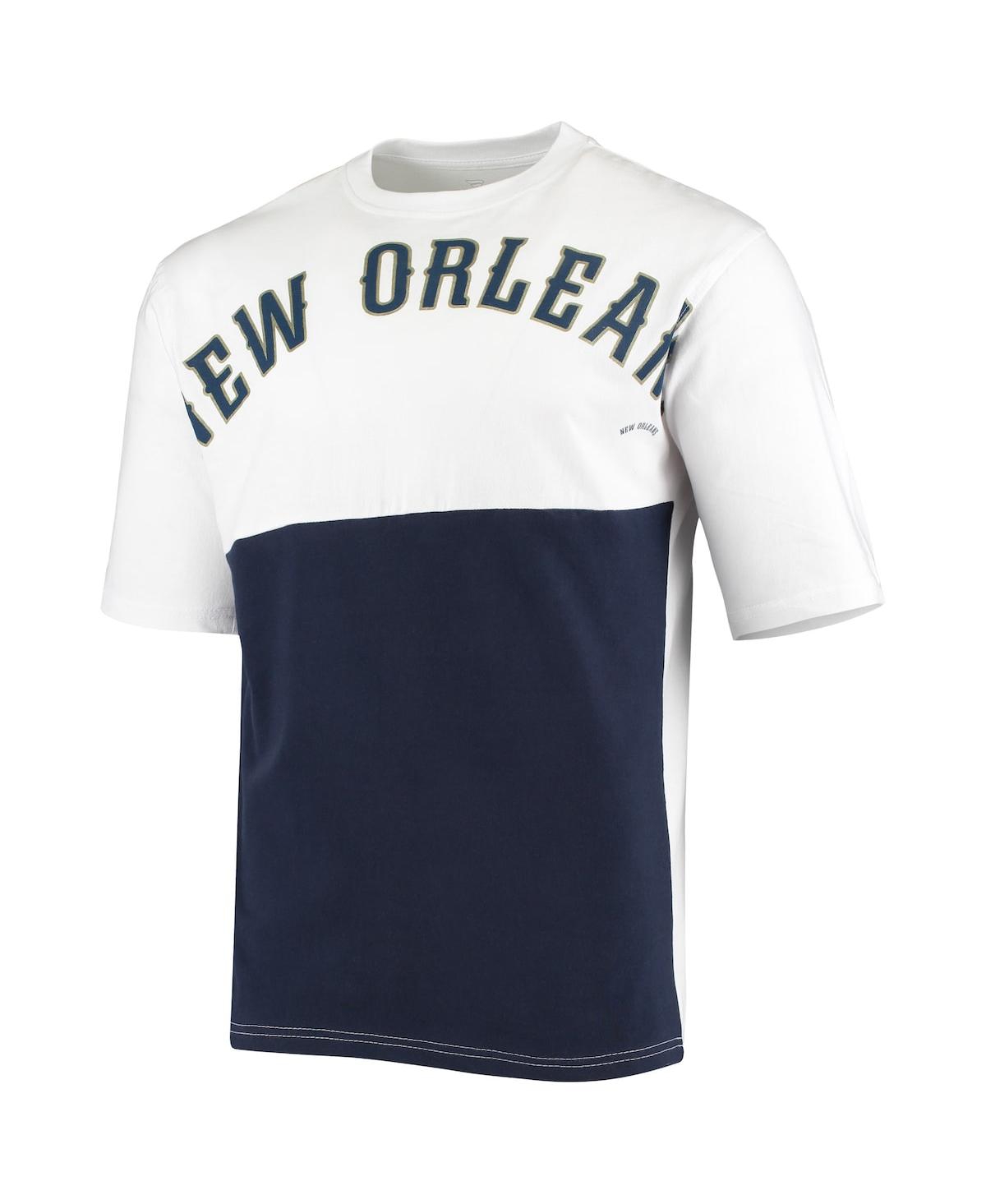Fanatics Branded Zion Williamson White New Orleans Pelicans Big & Tall Yoke T-shirt In White
