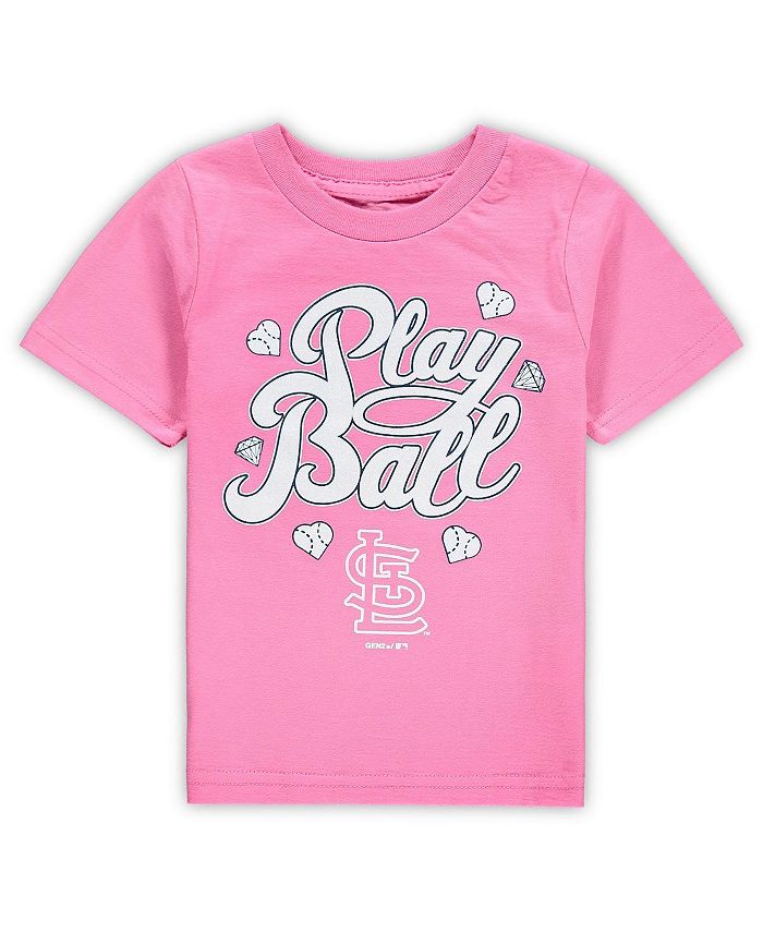 Outerstuff Girls Youth Pink St. Louis Cardinals Lovely T-Shirt