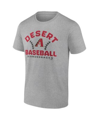 Men's Heathered Gray Arizona Diamondbacks Iconic Go for Two T-shirt