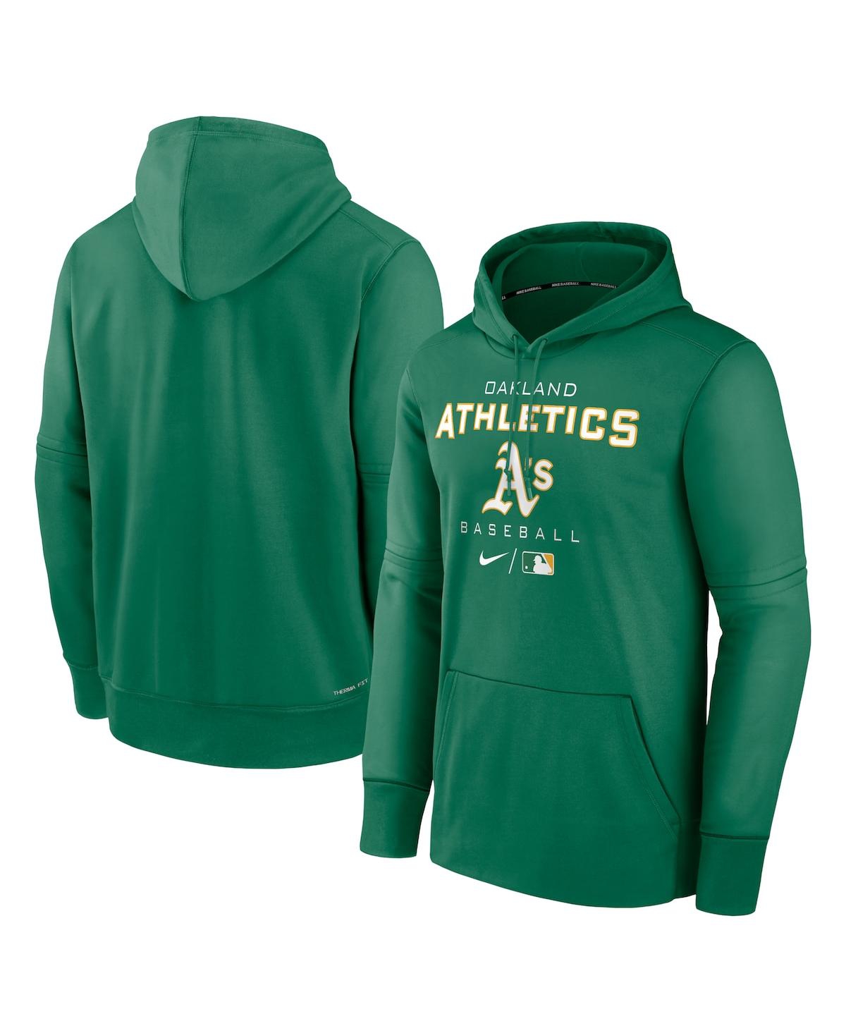 Men's Nike Kelly Green Oakland Athletics Authentic Collection Performance Hoodie