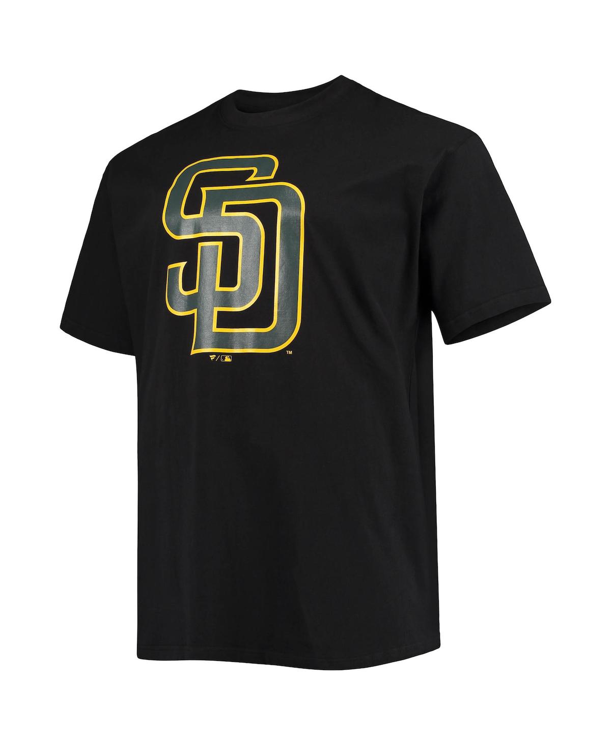 Fanatics Branded Fernando Tatis Jr. Black San Diego Padres Big & Tall Wordmark Name & Number T-shirt In Black