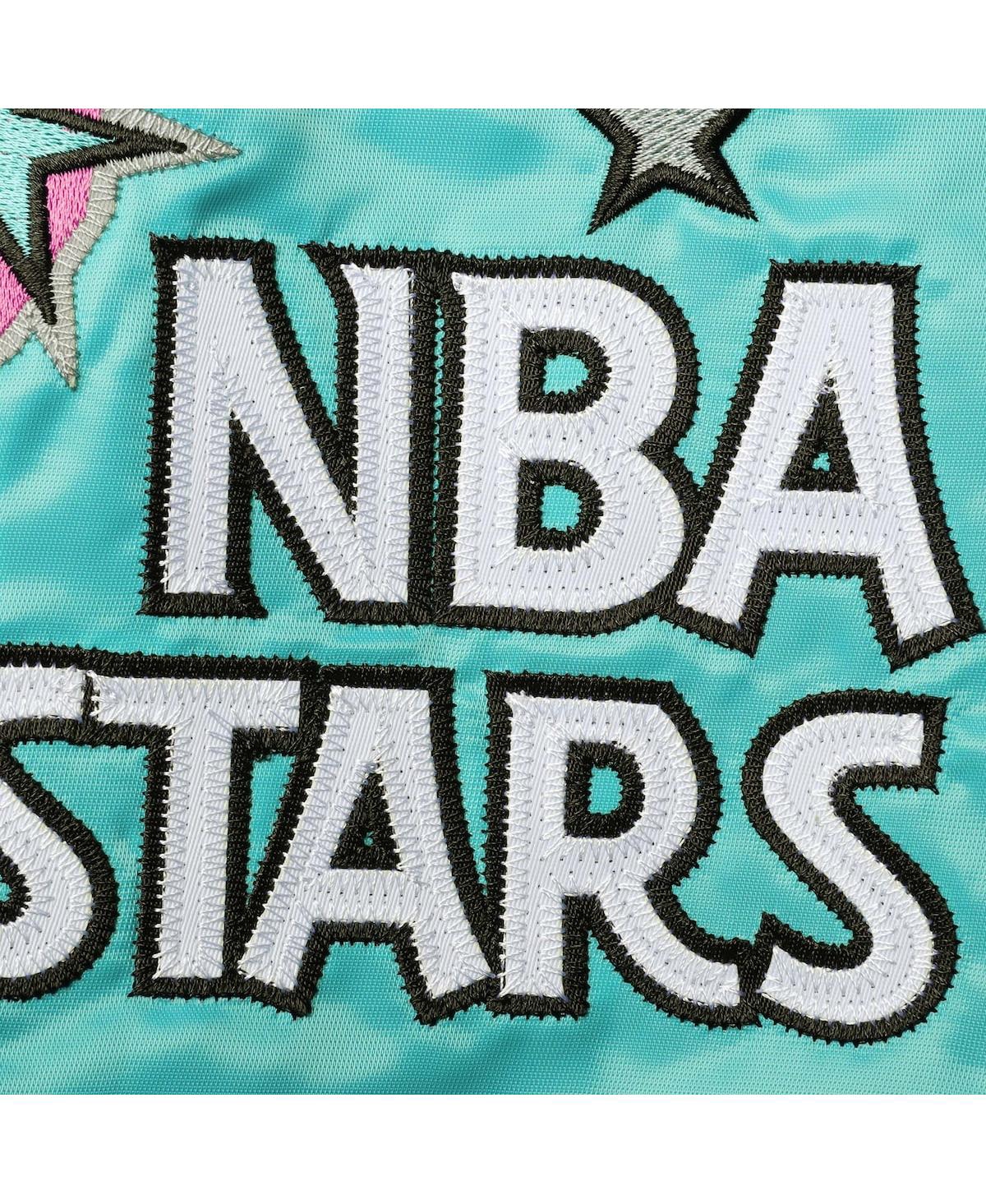 Mitchell & Ness Men's  Teal Big And Tall 1996 Nba All-star Game Hardwood Classics Satin Full-snap Jac In Teal
