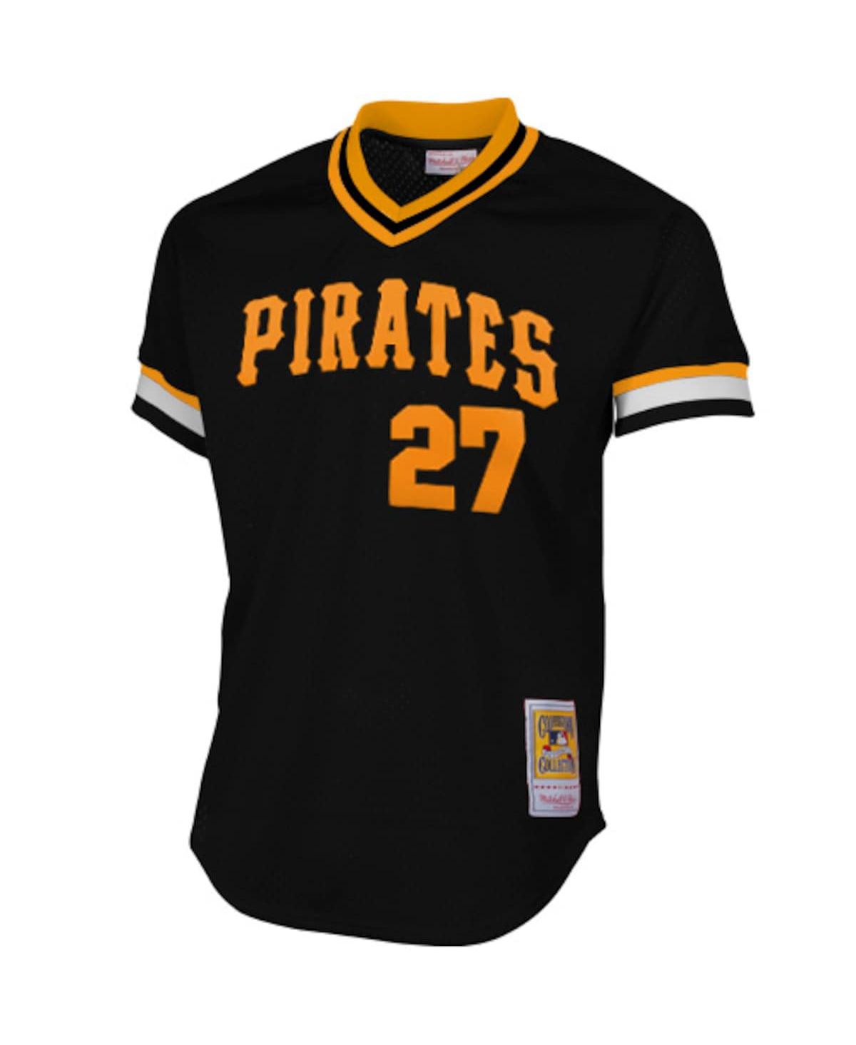 Men's Mitchell & Ness Pittsburgh Pirates Kent Tekulve 1982 Cooperstown Collection Authentic Practice Jersey -- Black
