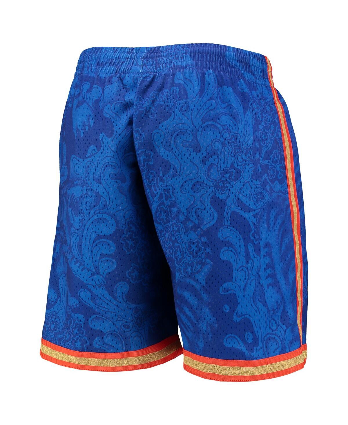 Mitchell & Ness Men's  Blue New York Knicks Hardwood Classics Lunar New Year Swingman Shorts In Blue