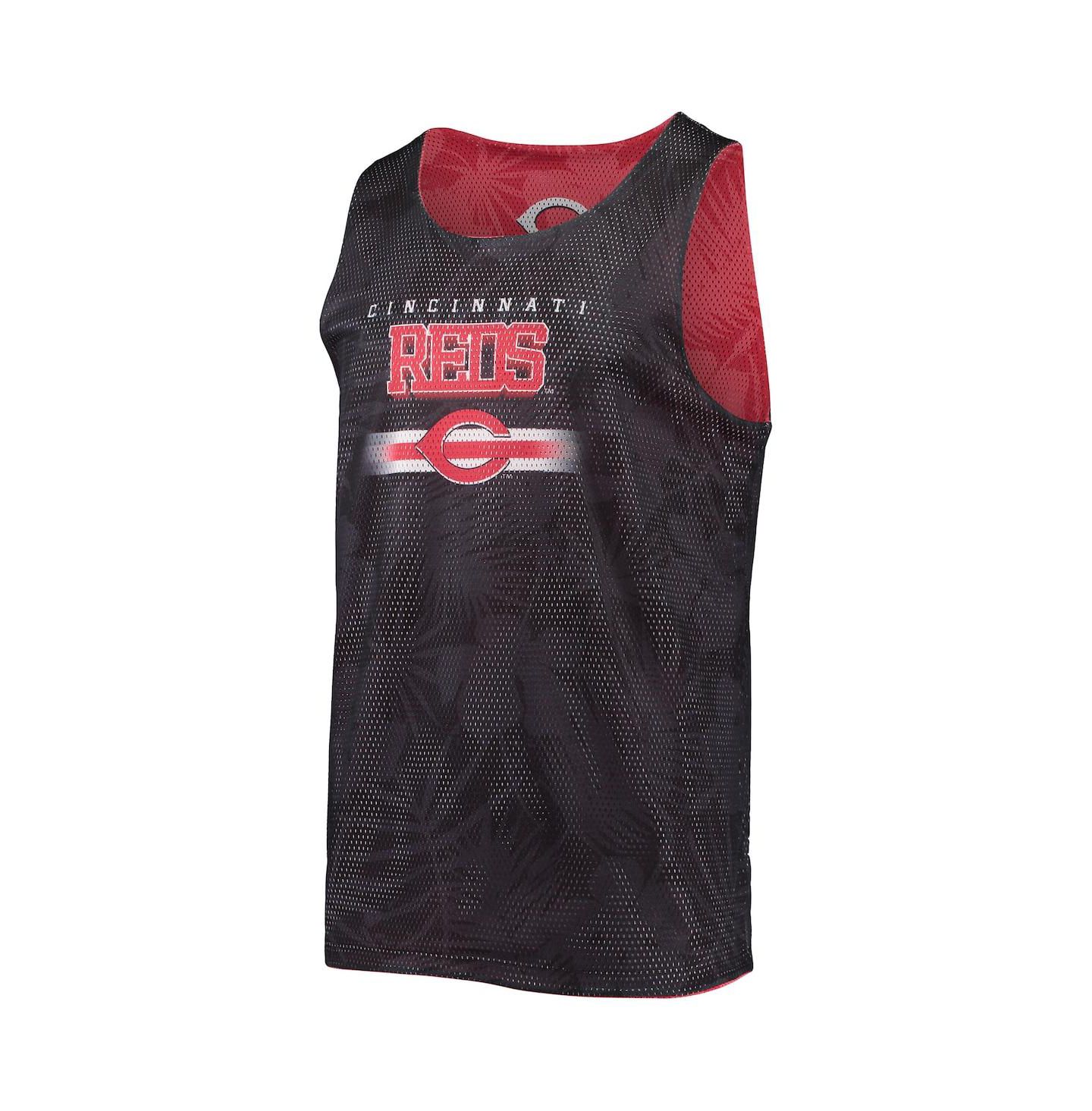 Мужской топ FOCO Red Cincinnati Reds Floral Reversible Mesh — фото 5