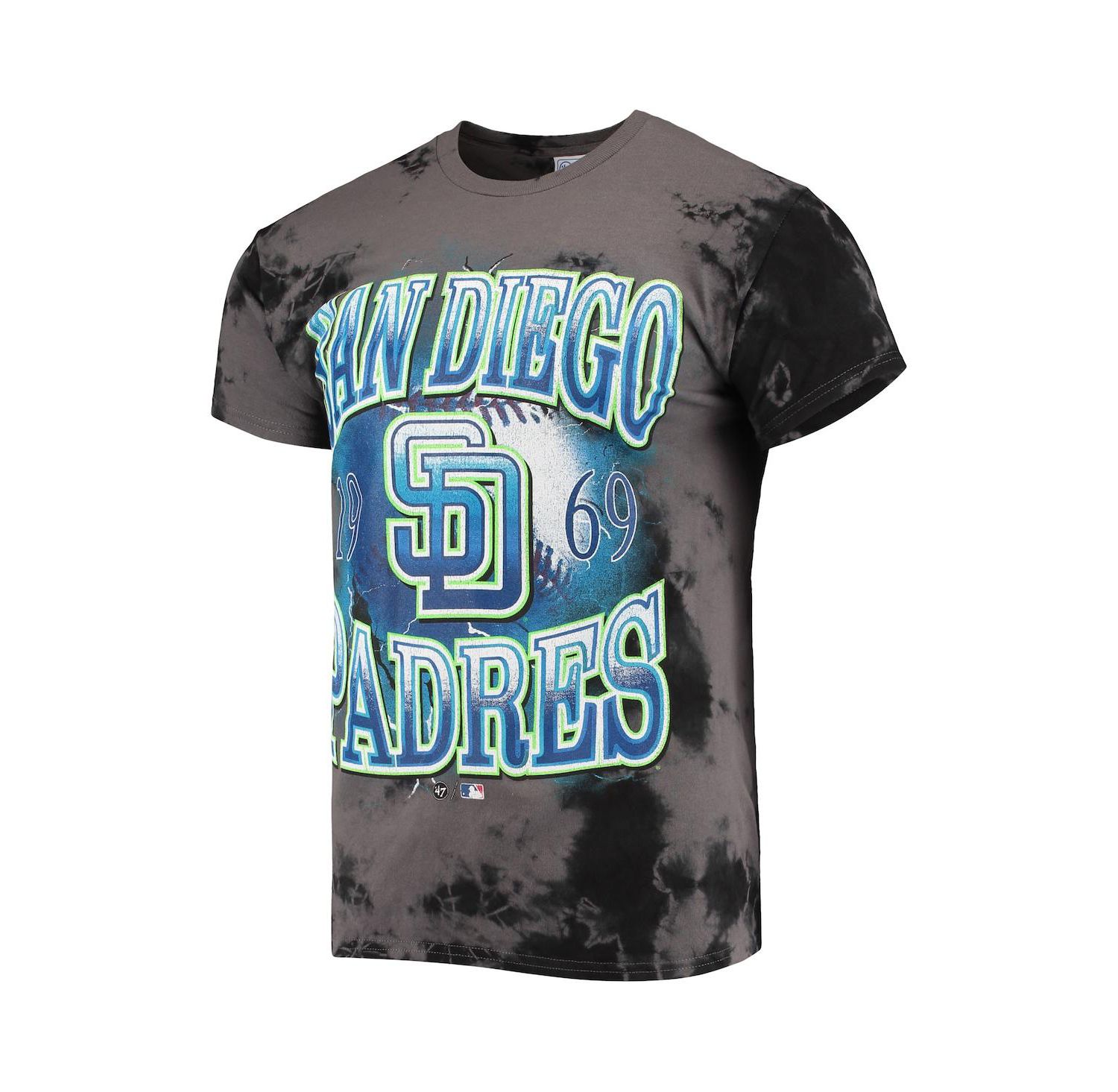Men's '47 Charcoal San Diego Padres Wonder Boy Vintage-Like Tubular T-shirt