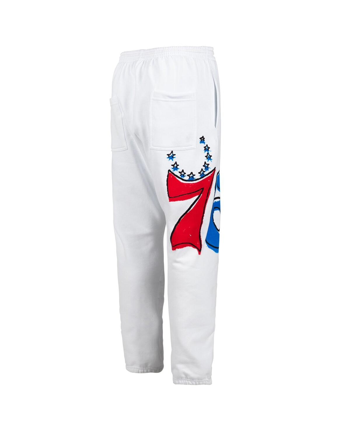 Shop After School Special Men's  White Philadelphia 76ers Sweatpants