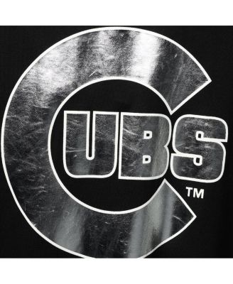 Women's Black Chicago Cubs Tonal Athleisure Racerback Tank Top