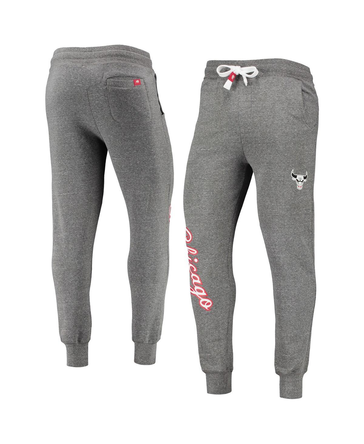 Men's SportiqeChicago Bulls 2021/22 City Edition Daly Tri-Blend Jogger Pants - Gray