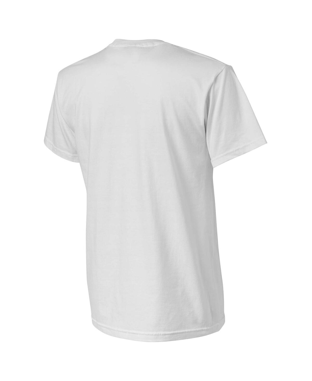 Shop Nba Exclusive Collection Men's Nba X Naturel White Los Angeles Lakers No Caller Id T-shirt