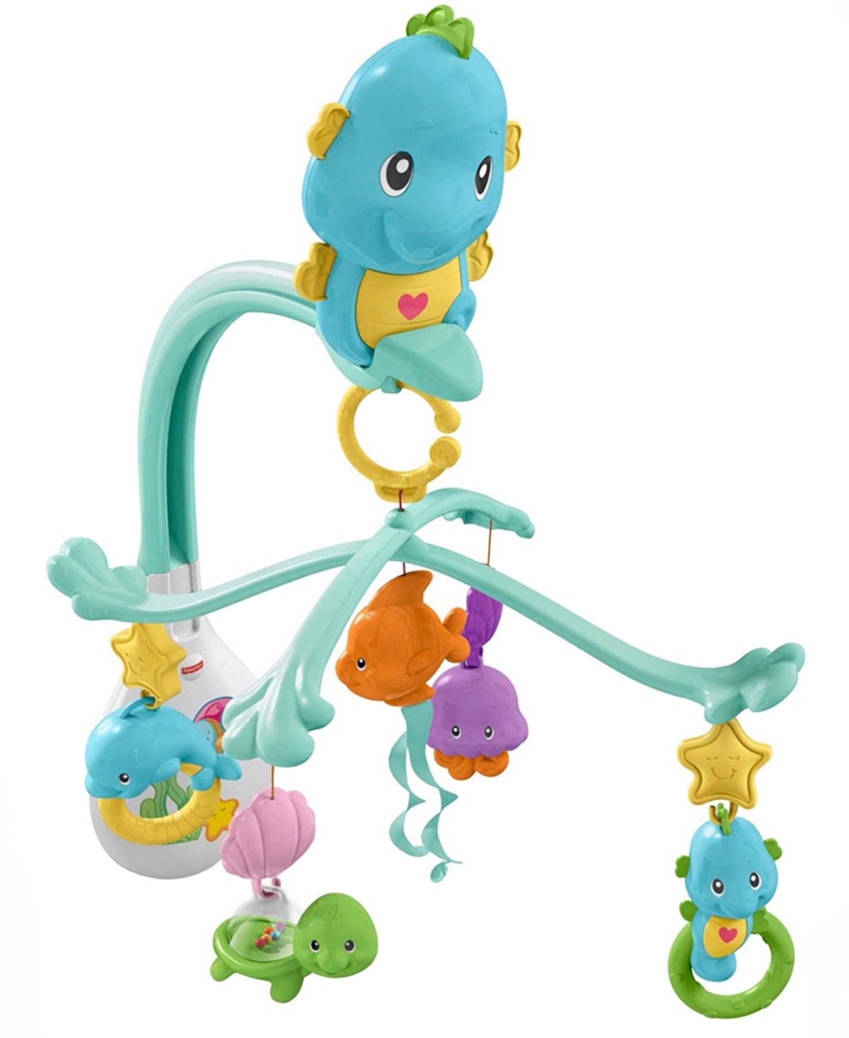 Fisher Price Musical, Magical, Light Up A Room And Sooth Your Baby Mobile Seahorse In Multi Colored Plastic