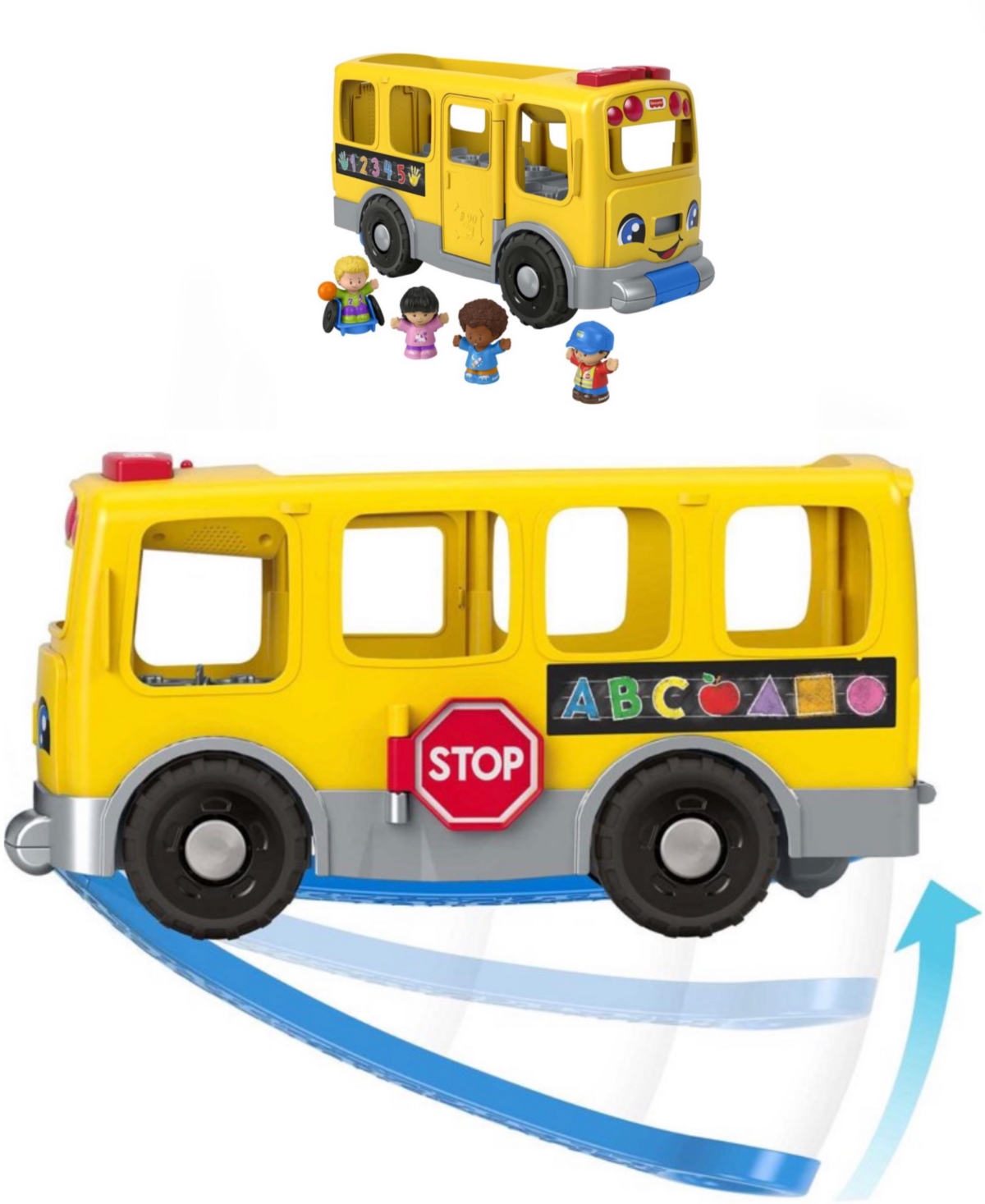 Shop Fisher Price Time For The Big Kid Friendly, Singing With Friends School Bus In Multi Colored Plastic