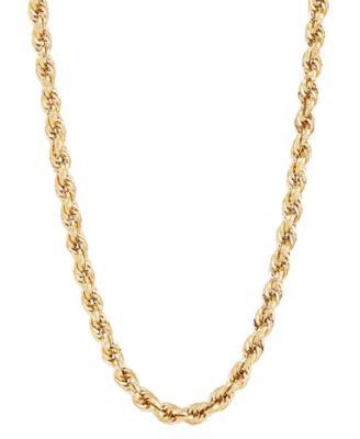 Macy's - Evergreen Rope Link 22" Chain Necklace in 10k Gold