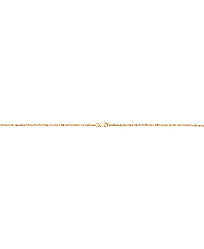 Macy's Glitter Rope 24" Chain Necklace in 10k Gold, Created for Macy's
