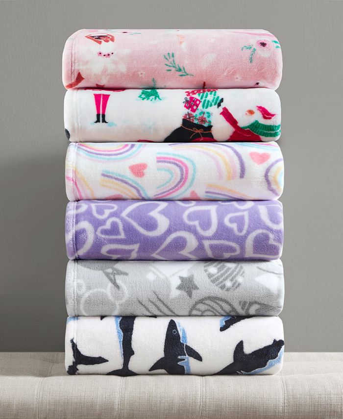 Charter Club Kids Plush Throw, 50" x 60", Created for Macy's Macy's