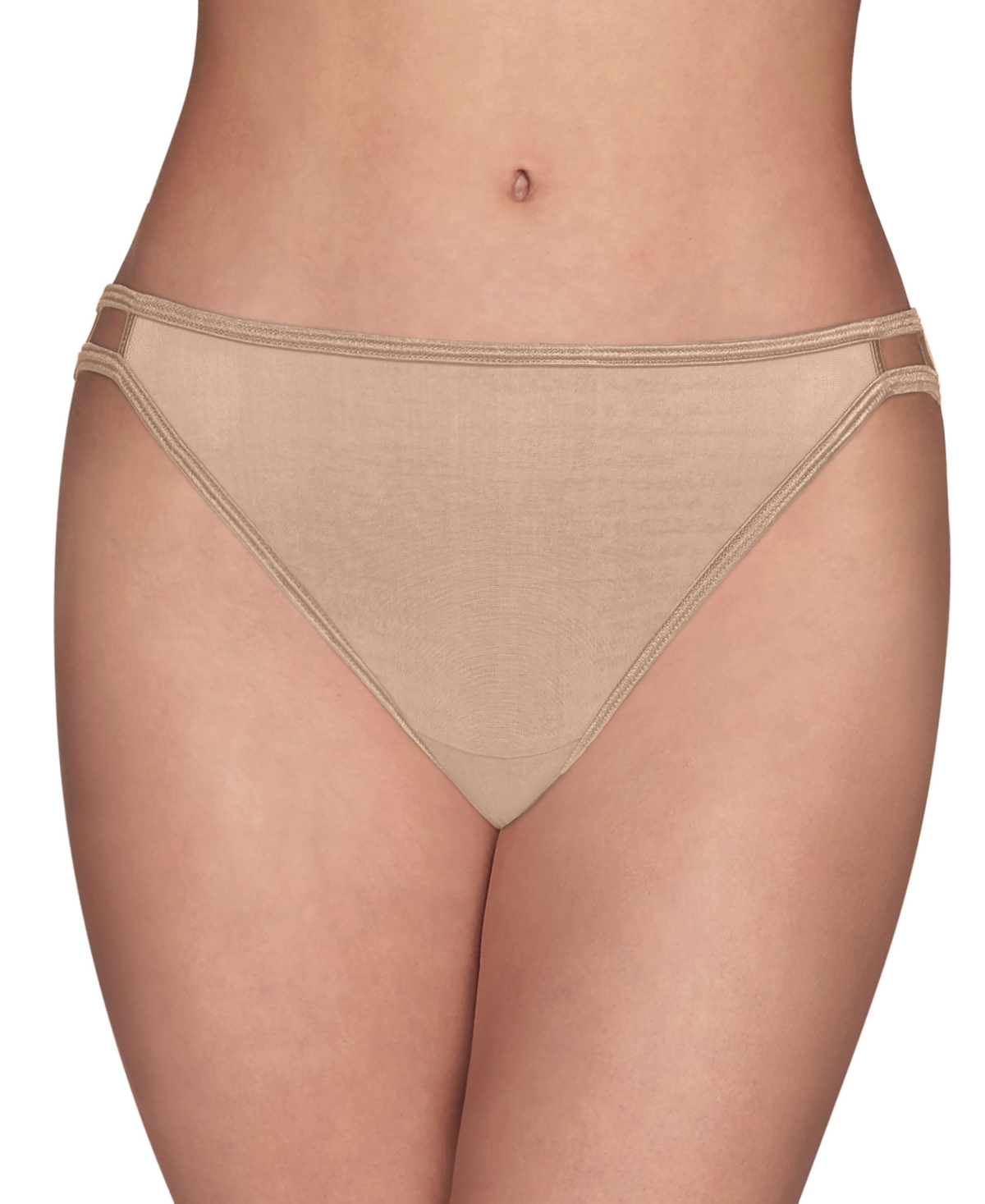 Shop Vanity Fair Illumination String Bikini Underwear 18108 In Rose Beige