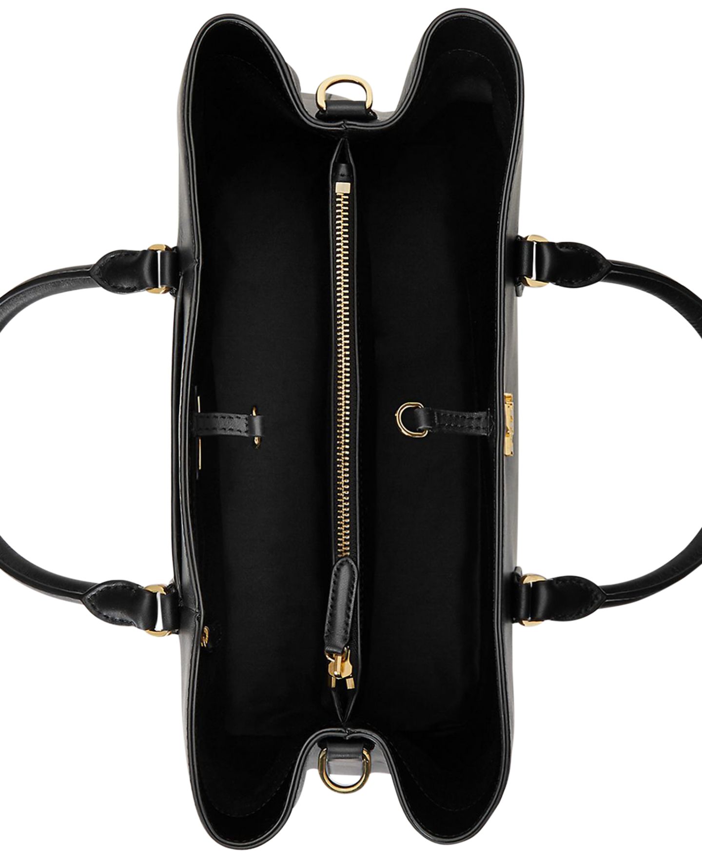 Женская сумка Lauren Ralph Lauren Full-Grain Leather Large Marcy Satchel, цвет: Чёрный — фото 6
