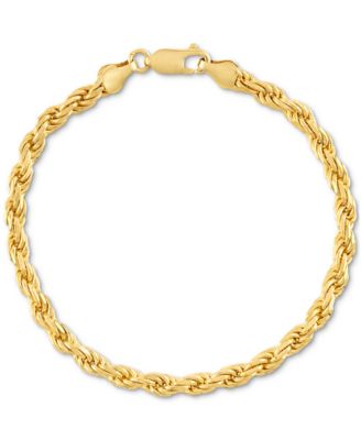2-Pc. Set 22" Rope Link Chain Necklace & Matching Bracelet, Created for Macy's