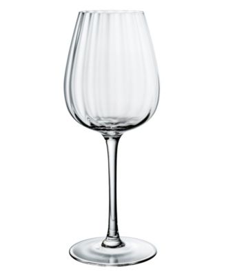 Rose Garden White Wine Glasses, Set of 4
