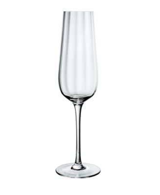 Rose Garden Flute Glasses, Set of 4