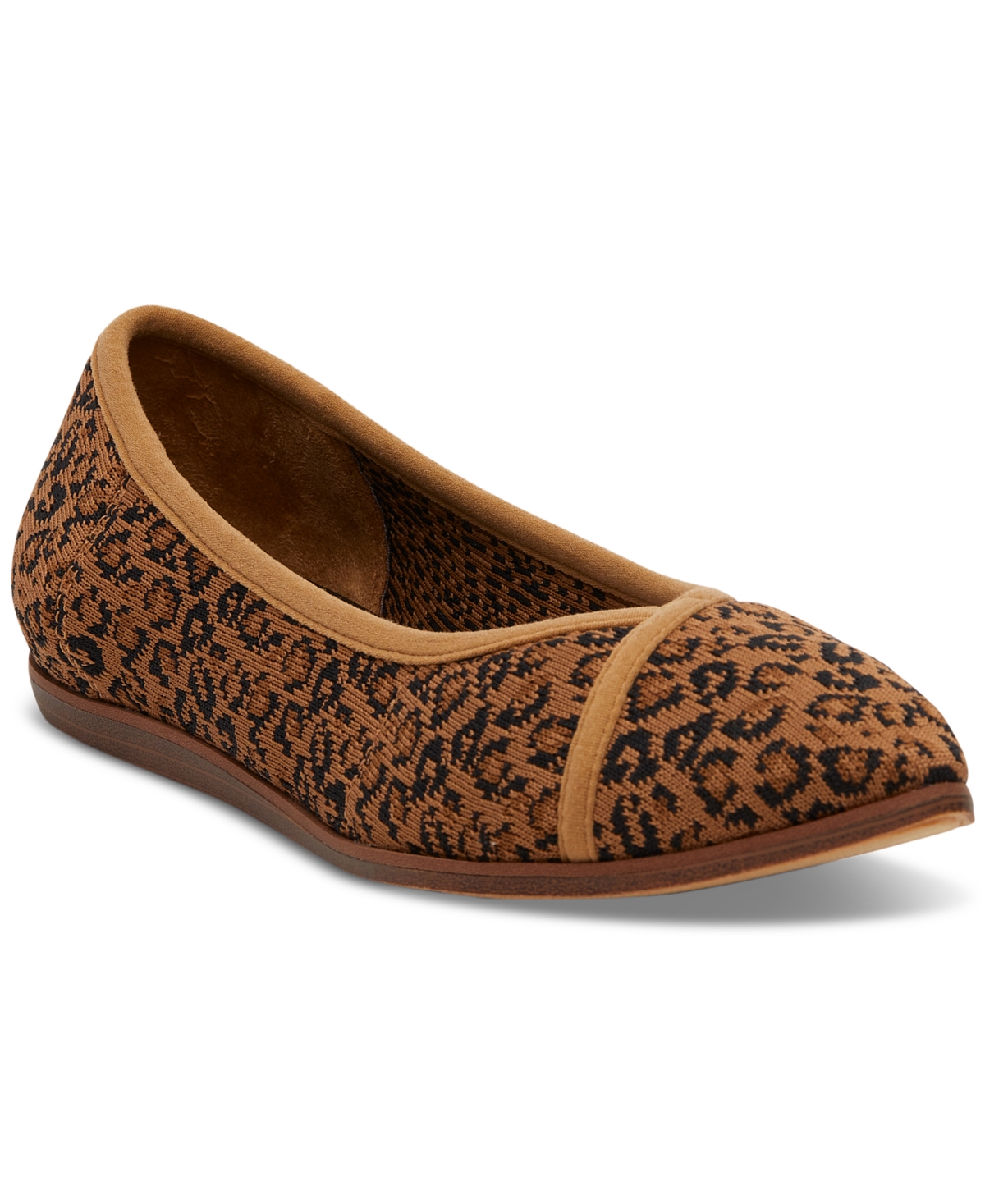 Toms Women's Katie Knit Flats Women's Shoes In Doe Cheetah Knit